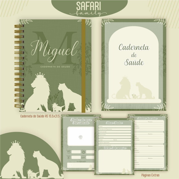 Arquivo Digita Livro do Bebê e Caderneta Safari #7301