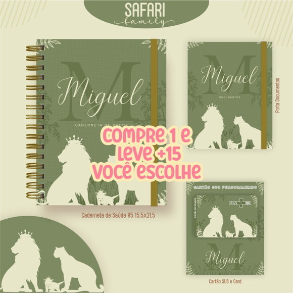 Arquivo Digita Livro do Bebê e Caderneta Safari #7301