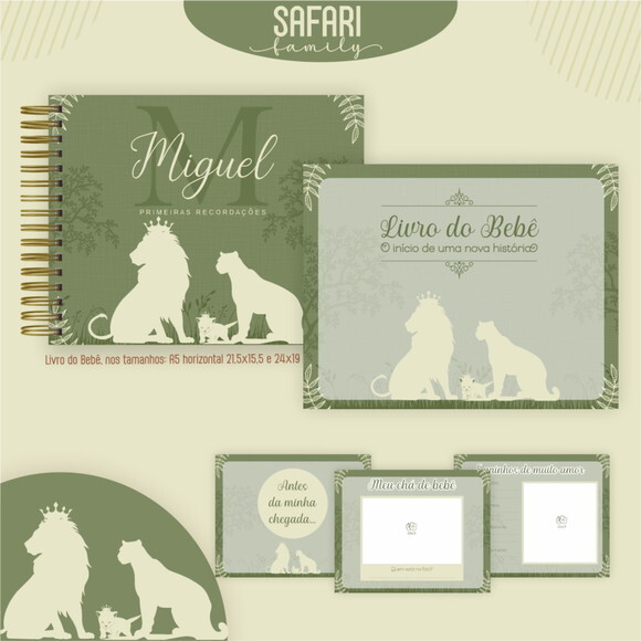 Arquivo Digita Livro do Bebê e Caderneta Safari #7301