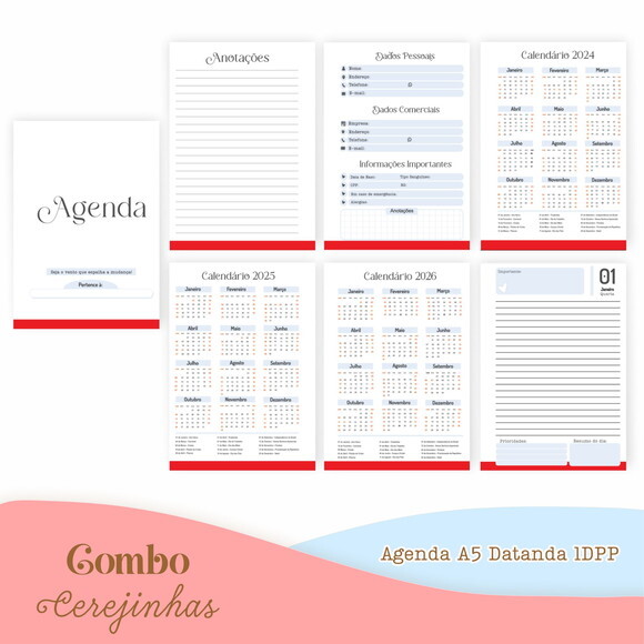 Arquivo Digital Agenda 2025 - Cerejinhas #4565