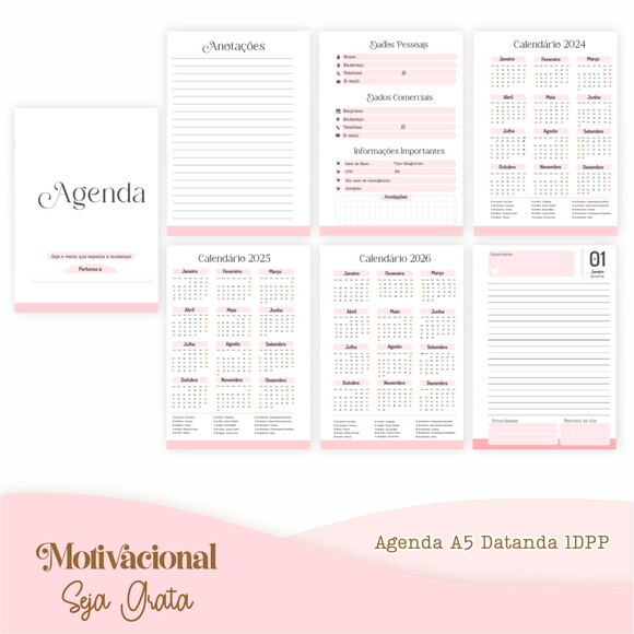 Arquivo Digital Agenda 2025 - Seja Grata #4576