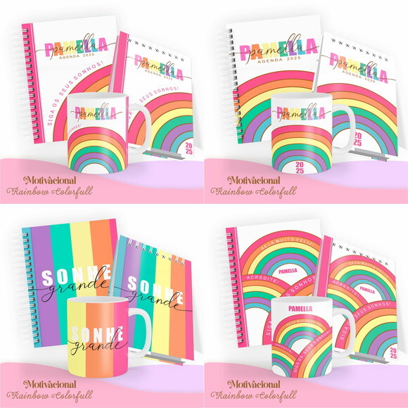 Arquivo Digital Agenda 2025 - Raibow Color Full #4577