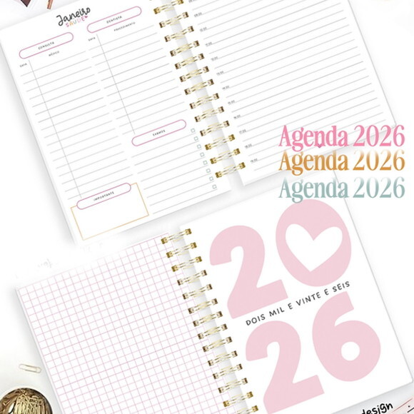 Arquivo Digital Agenda 2026 - Color #6932