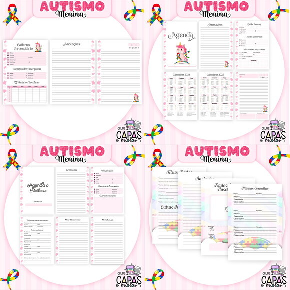 Arquivo Digital Agenda Autismo Menina #3407