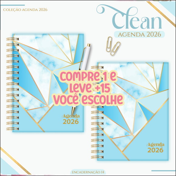 Arquivo Digital Agenda Basic Blue 2026 #7383