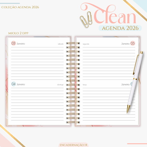 Arquivo Digital Agenda Basic Color 2026 #7372