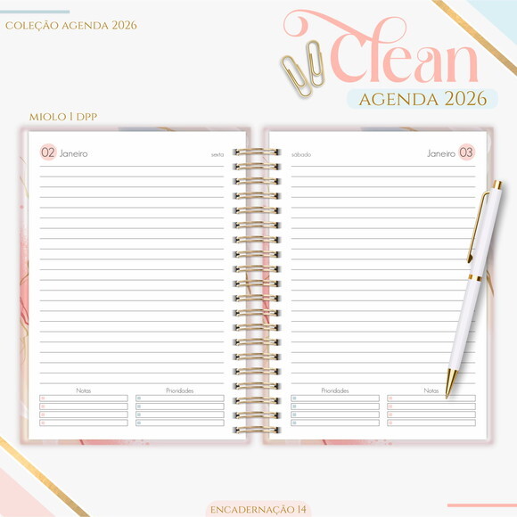 Arquivo Digital Agenda Basic Color 2026 #7372
