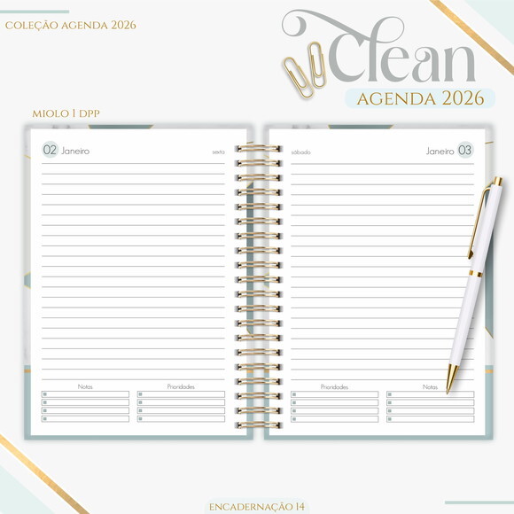Arquivo Digital Agenda Basic Marble 2026 #7379