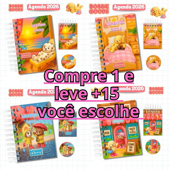 Arquivo Digital Agenda Bobbie Goods 2026 #7099