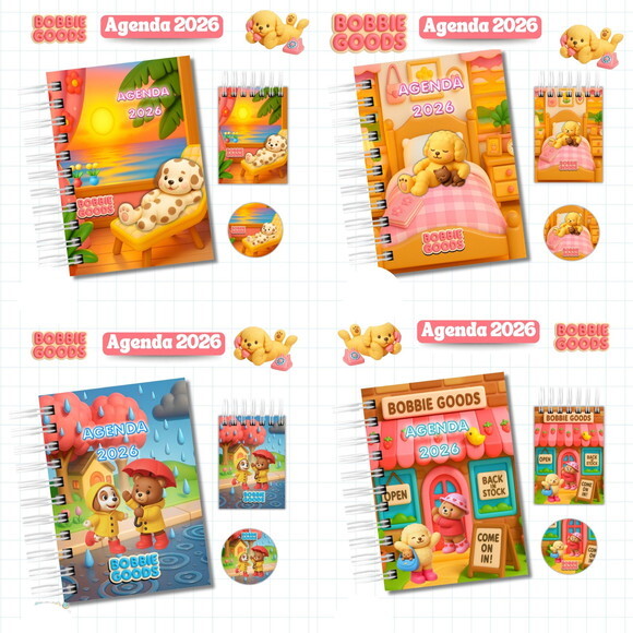 Arquivo Digital Agenda Bobbie Goods 2026 #7099