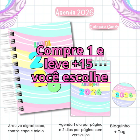 Arquivo Digital Agenda Candy Collor 2026 #7032
