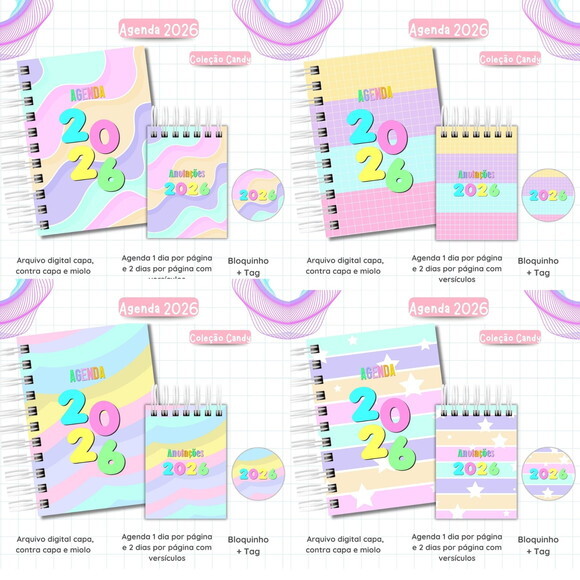 Arquivo Digital Agenda Candy Collor 2026 #7032