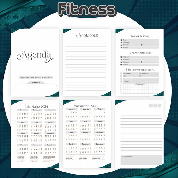 Arquivo Digital Agenda Fitness Masculino 2024 #3362
