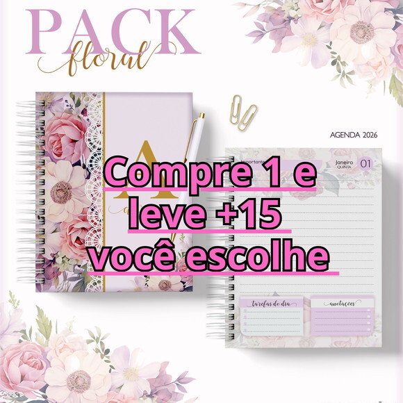 Arquivo Digital Agenda Floral 2026 #7060