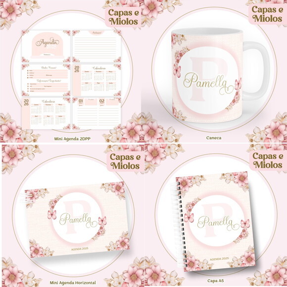 Arquivo Digital Agenda Floral Borboletas 2025 #6094
