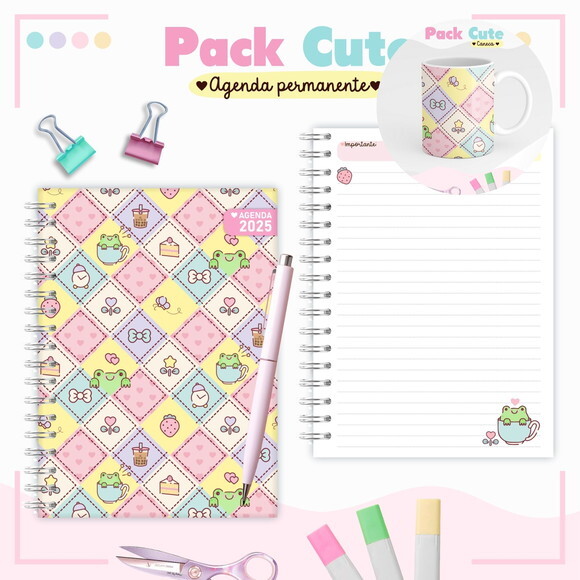 Arquivo Digital Agenda Kawaii Cute 2025 #5584