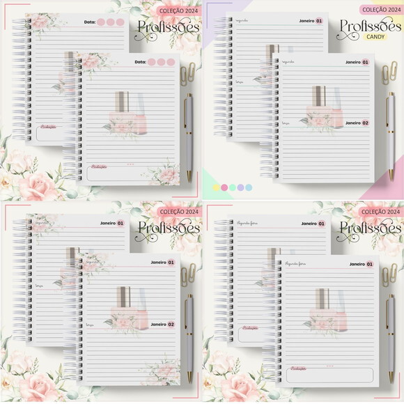 Arquivo Digital Agenda Nail Designer 2024 #3329