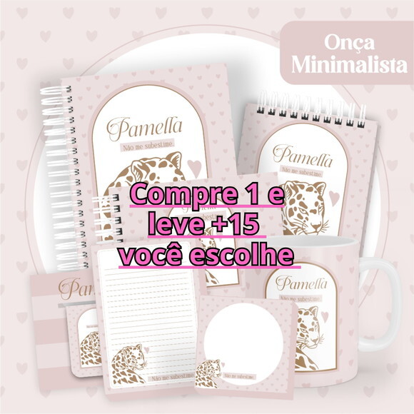 Arquivo Digital Agenda Onça Minimalista #6110