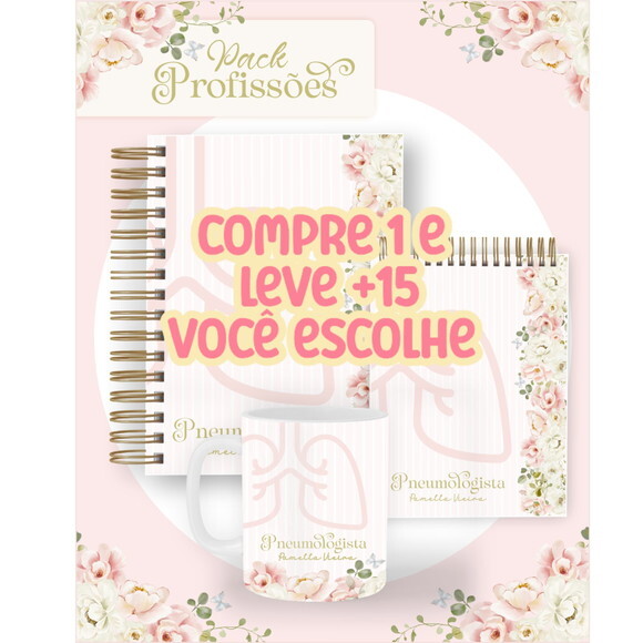Arquivo Digital Agenda Profissões Floral Rosa 2026 #7210