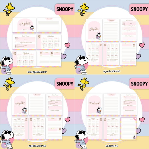 Arquivo Digital Agenda Snoopy 2025 #6111