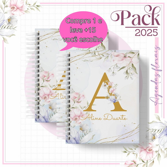 Arquivo Digital Agendas Floral Lilás 2025 #4787