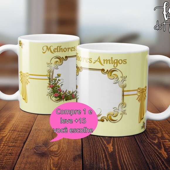 Arquivo Digital Arte Caneca Dia dos Amigos #4957