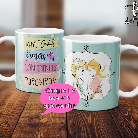 Arquivo Digital Arte Caneca Dia dos Amigos #4958