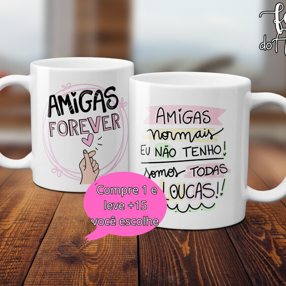 Arquivo Digital Arte Caneca Dia dos Amigos #4972