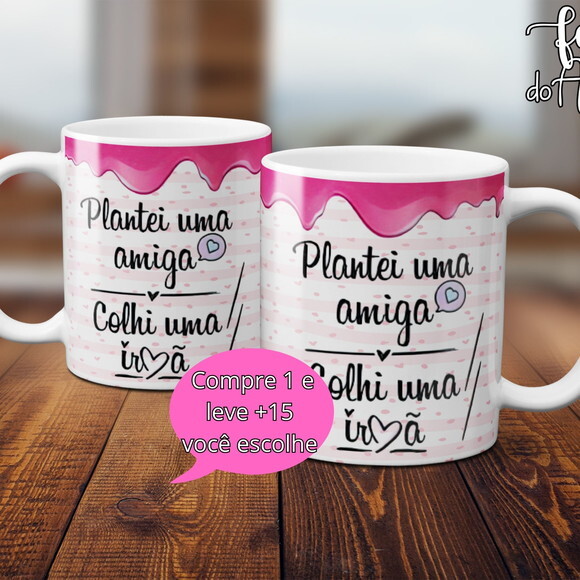 Arquivo Digital Arte Caneca Dia dos Amigos #4971