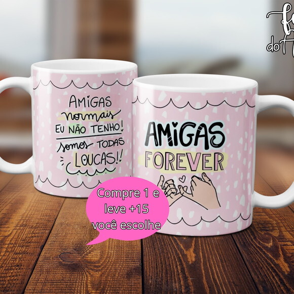 Arquivo Digital Arte Caneca Dia dos Amigos #4975