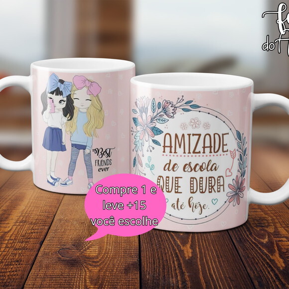 Arquivo Digital Arte Caneca Dia dos Amigos #4983