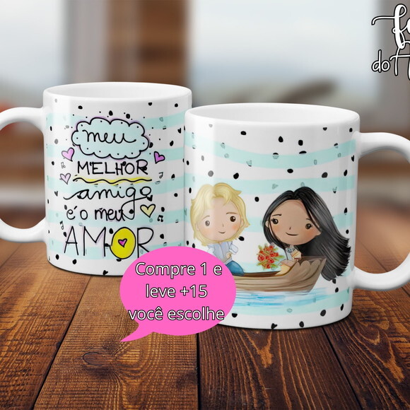 Arquivo Digital Arte Caneca Dia dos Amigos #5007