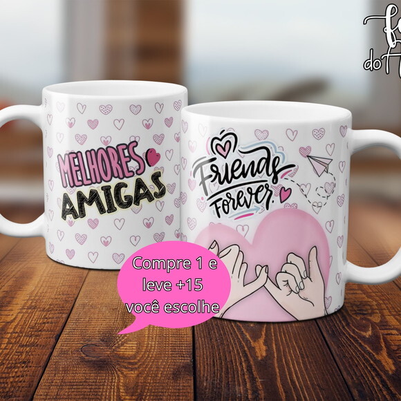 Arquivo Digital Arte Caneca Dia dos Amigos #5008