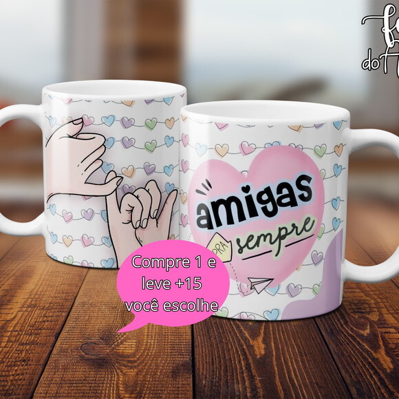 Arquivo Digital Arte Caneca Dia dos Amigos #5011