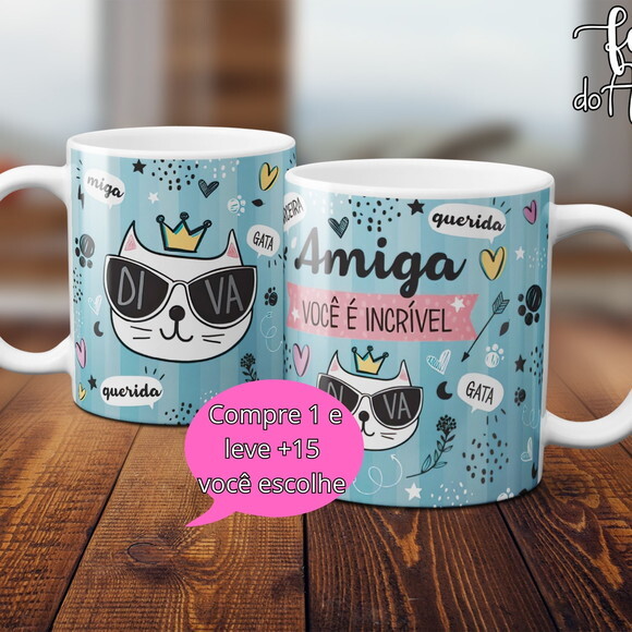 Arquivo Digital Arte Caneca Dia dos Amigos #5014