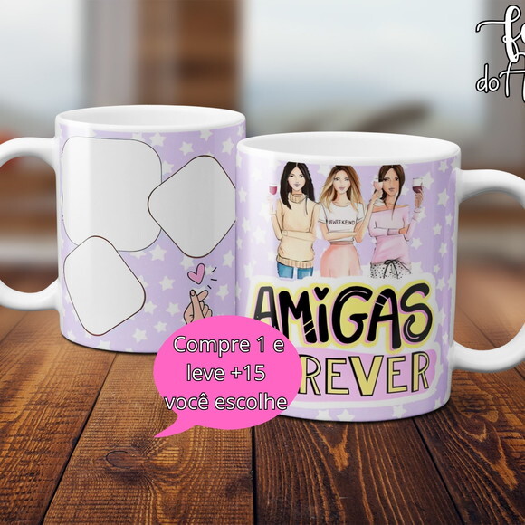 Arquivo Digital Arte Caneca Dia dos Amigos #5018