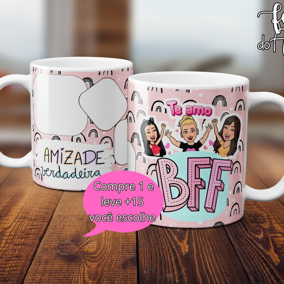 Arquivo Digital Arte Caneca Dia dos Amigos #5019
