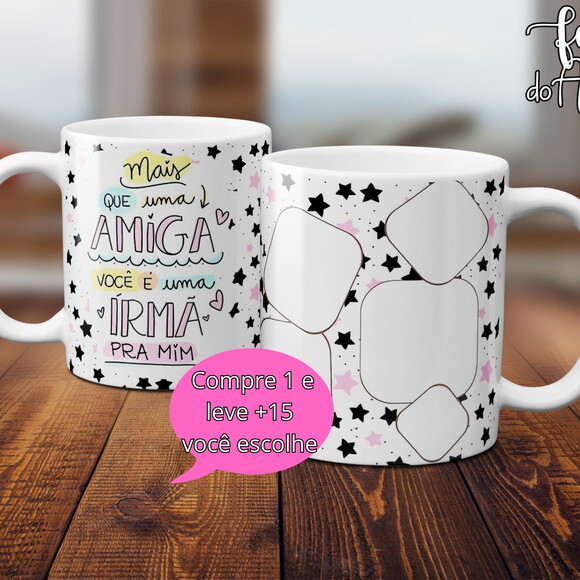 Arquivo Digital Arte Caneca Dia dos Amigos #5021