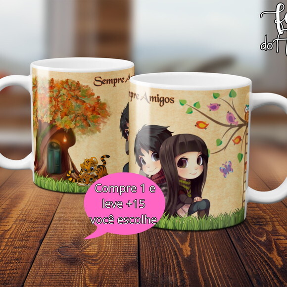 Arquivo Digital Arte Caneca Dia dos Amigos #5048