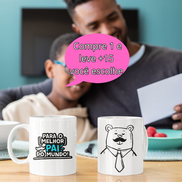 Arquivo Digital Arte Caneca Dia dos Pais #4672