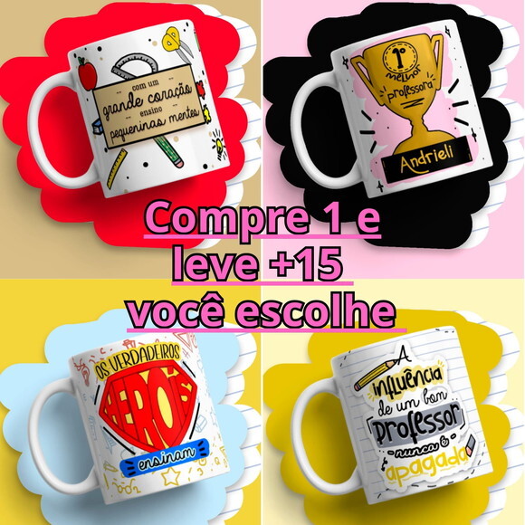 Arquivo Digital Arte Caneca Dia dos Professores #3087