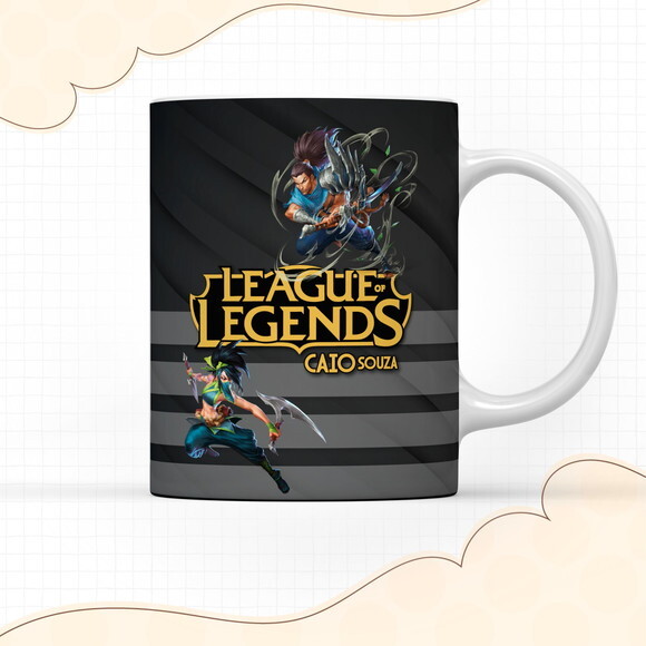 Arquivo Digital Arte Caneca League Of Legend #2938