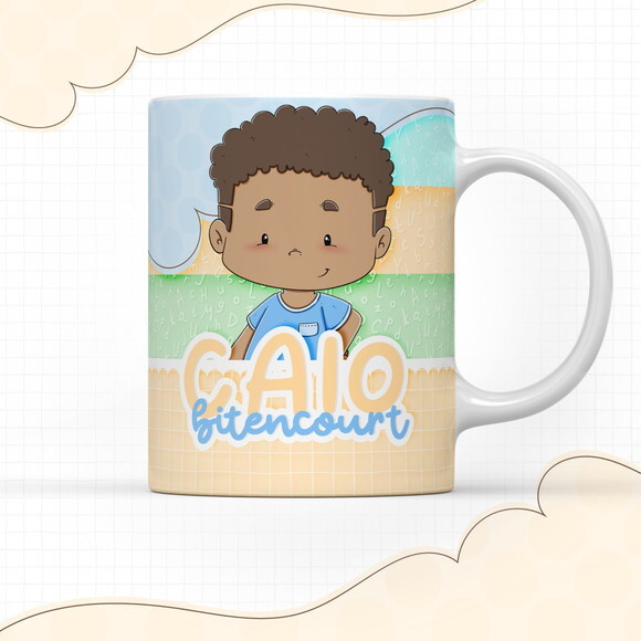 Arquivo Digital Arte Caneca Menino #2931