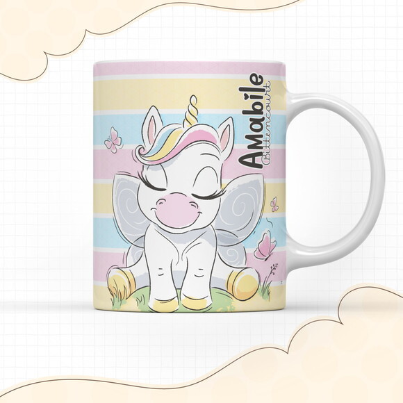 Arquivo Digital Arte Caneca Unicórnio #2920
