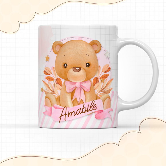 Arquivo Digital Arte Caneca Ursinha #2917