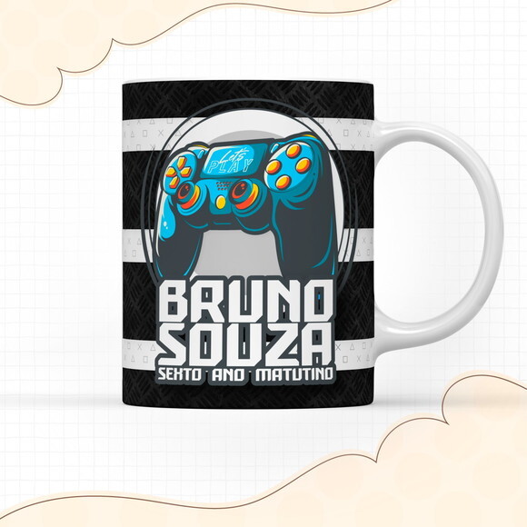 Arquivo Digital Arte Caneca Vídeo Game #2926