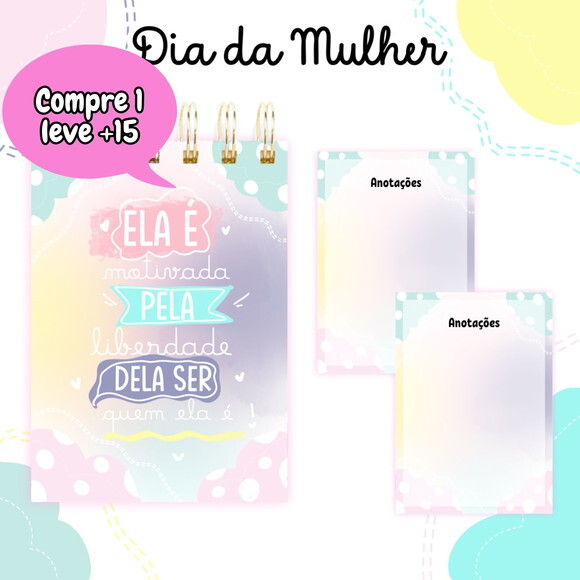 Arquivo Digital Bloquinho Dia das Mulheres #3771