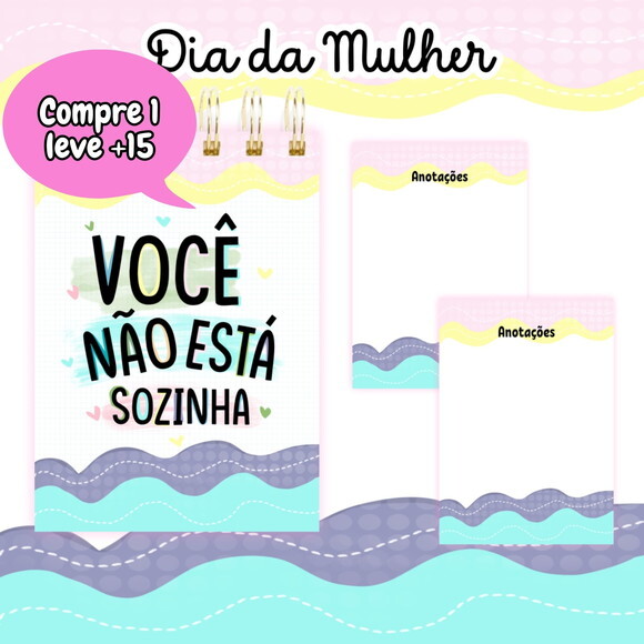Arquivo Digital Bloquinho Dia das Mulheres #3770