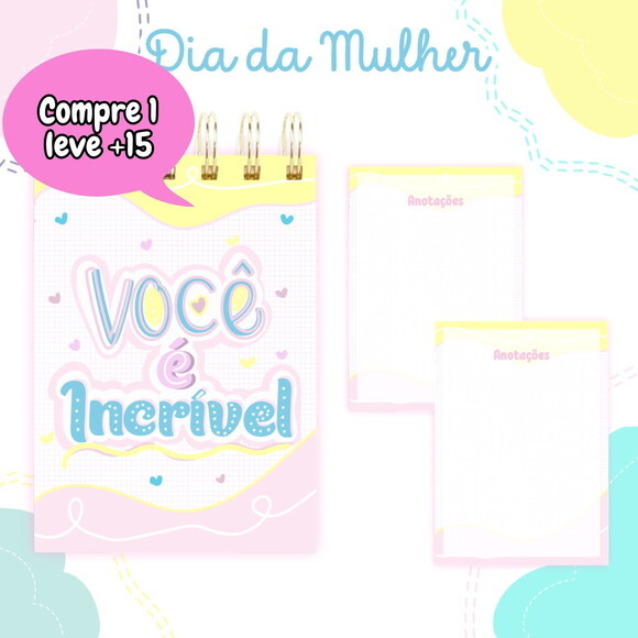 Arquivo Digital Bloquinho Dia das Mulheres #3777