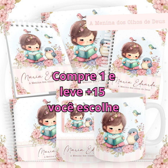 Arquivo Digital Caderneta a Menina dos Olhos de Deus #5747